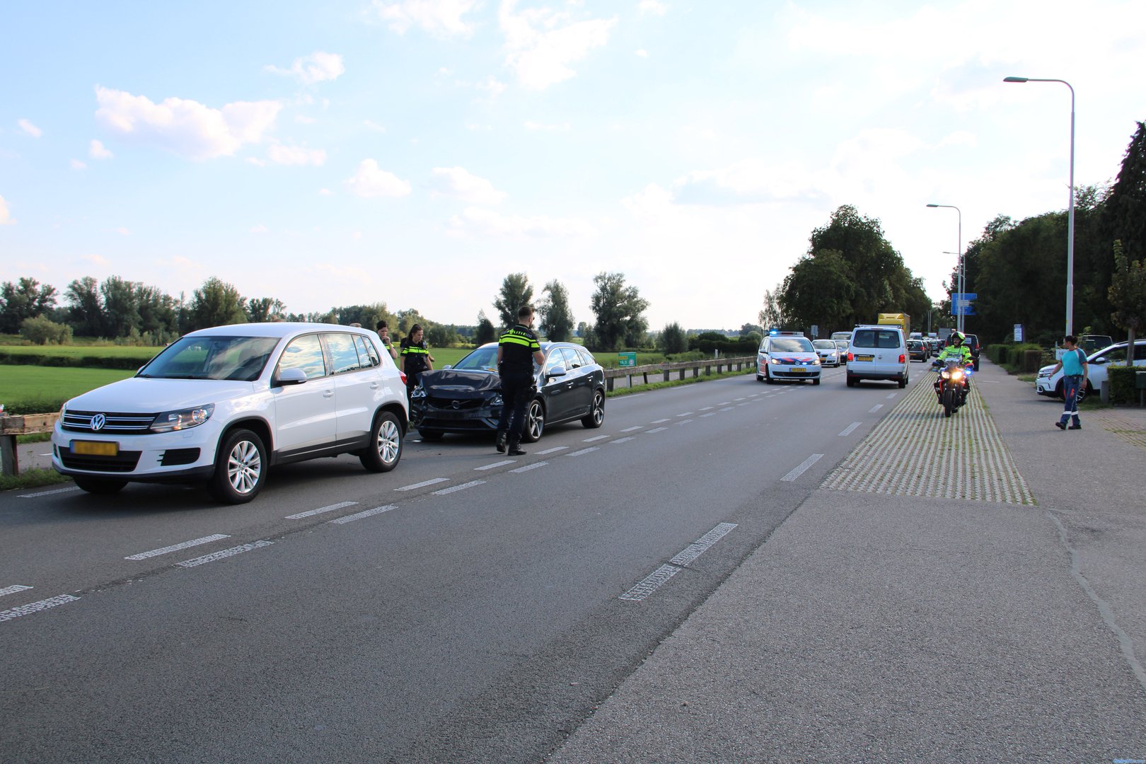 Gewonde bij kop-staart botsing op N348 Spankeren