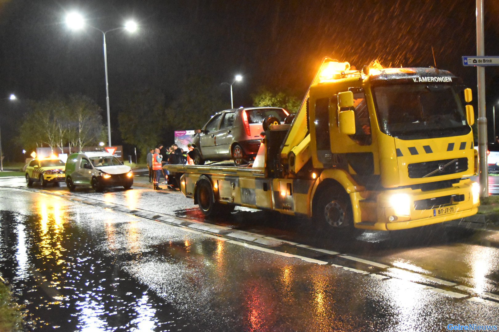 Veel schade door ongeval in Huissen