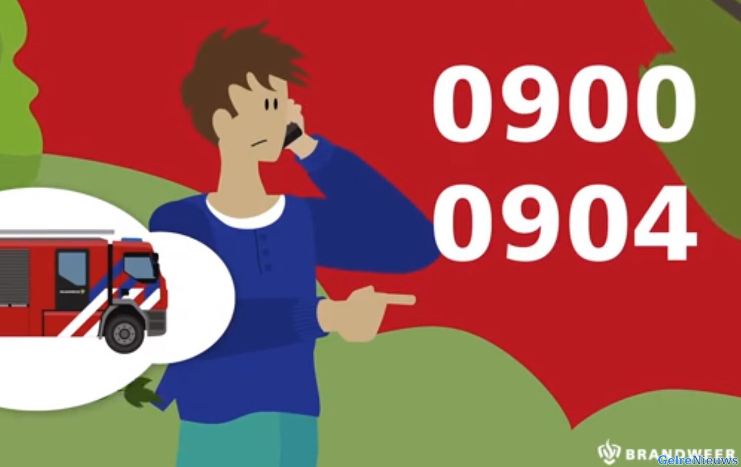 Geen spoed, maar wel brandweer nodig? Bel dan vanaf vandaag 0900-0904