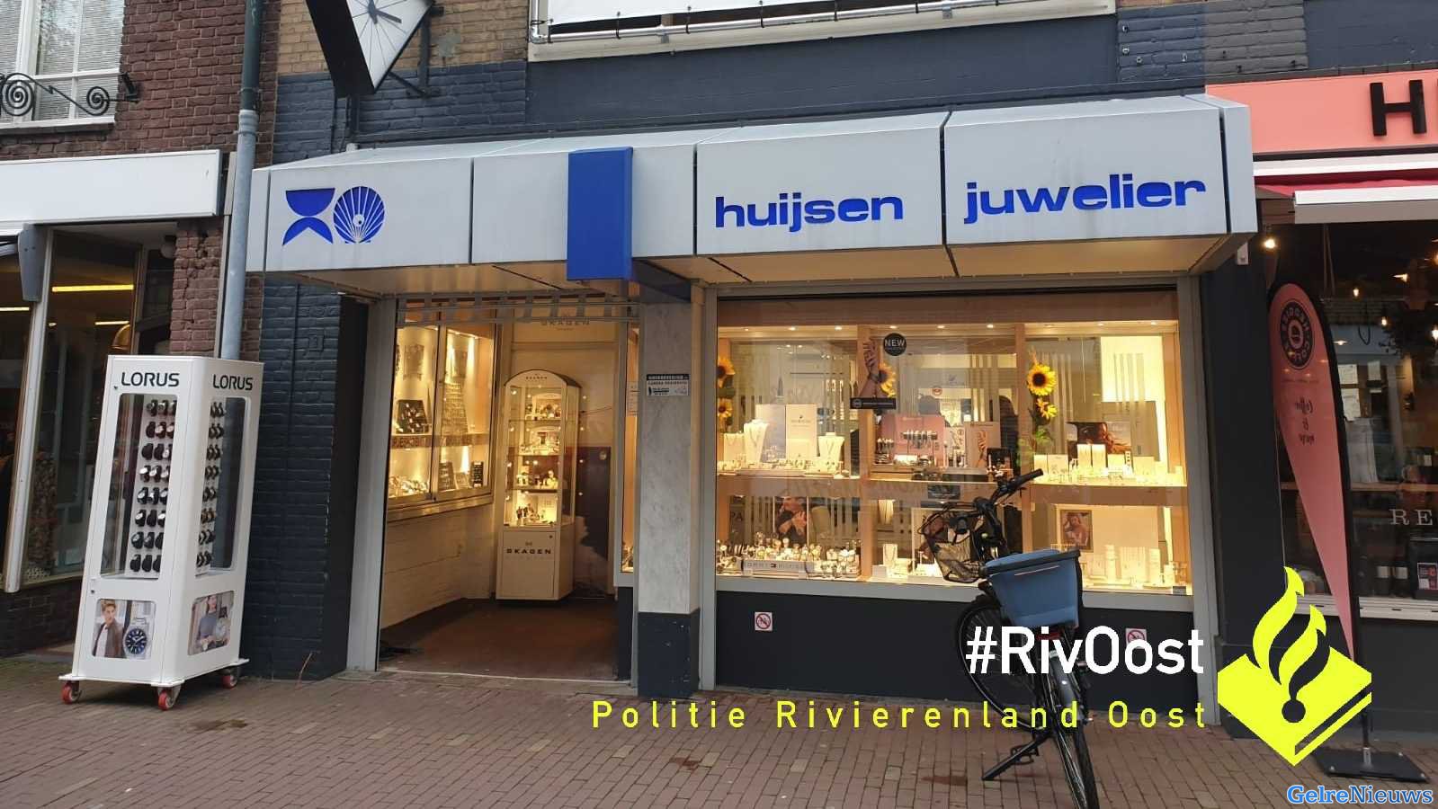 Poging inbraak bij juwelier in Zevenaar
