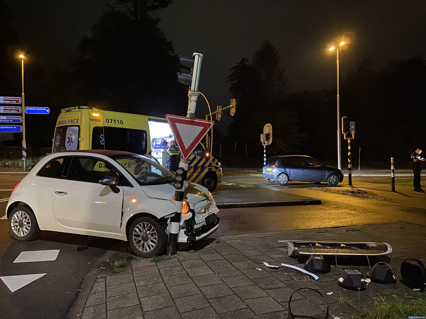 Vrouw gewond bij ongeval Apeldoornseweg in Arnhem