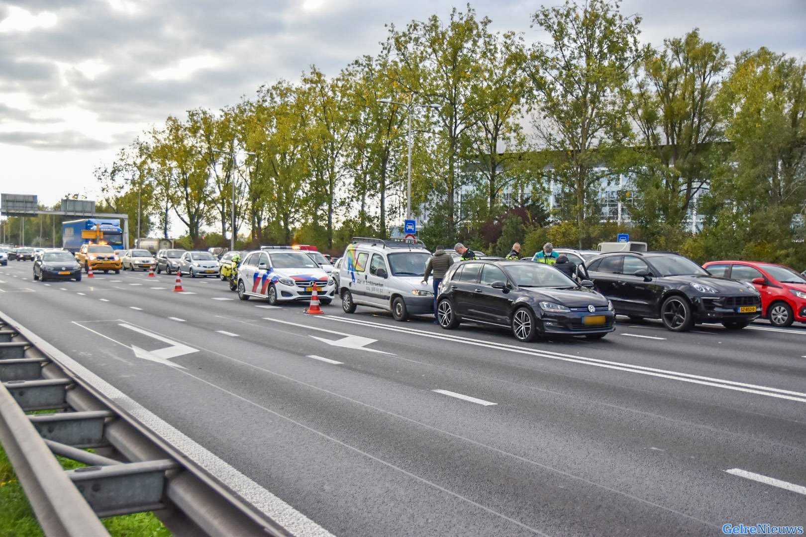 File na ongeval op A325 bij Gelredome