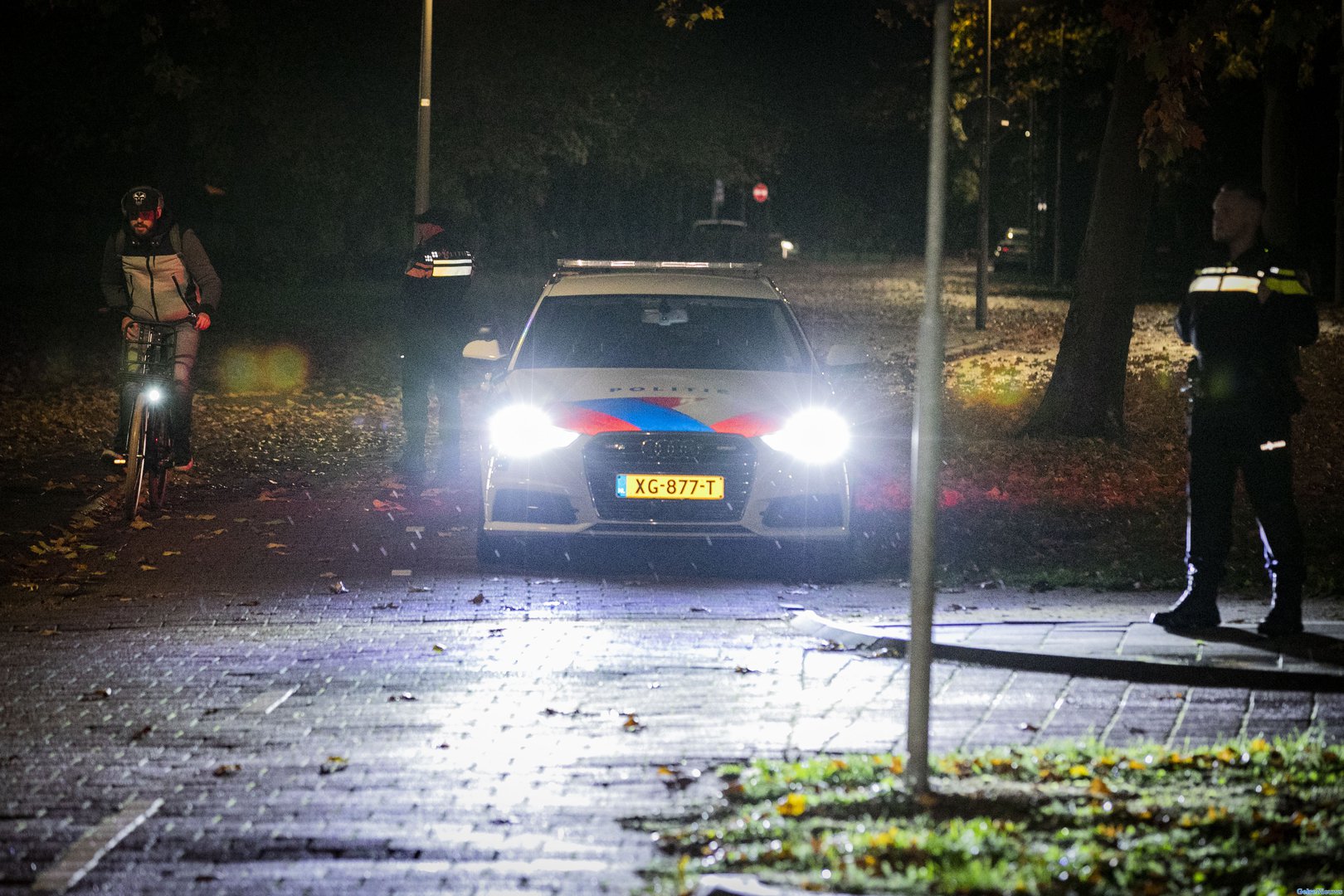 Politie omsingelt Park Presikhaaf in Arnhem