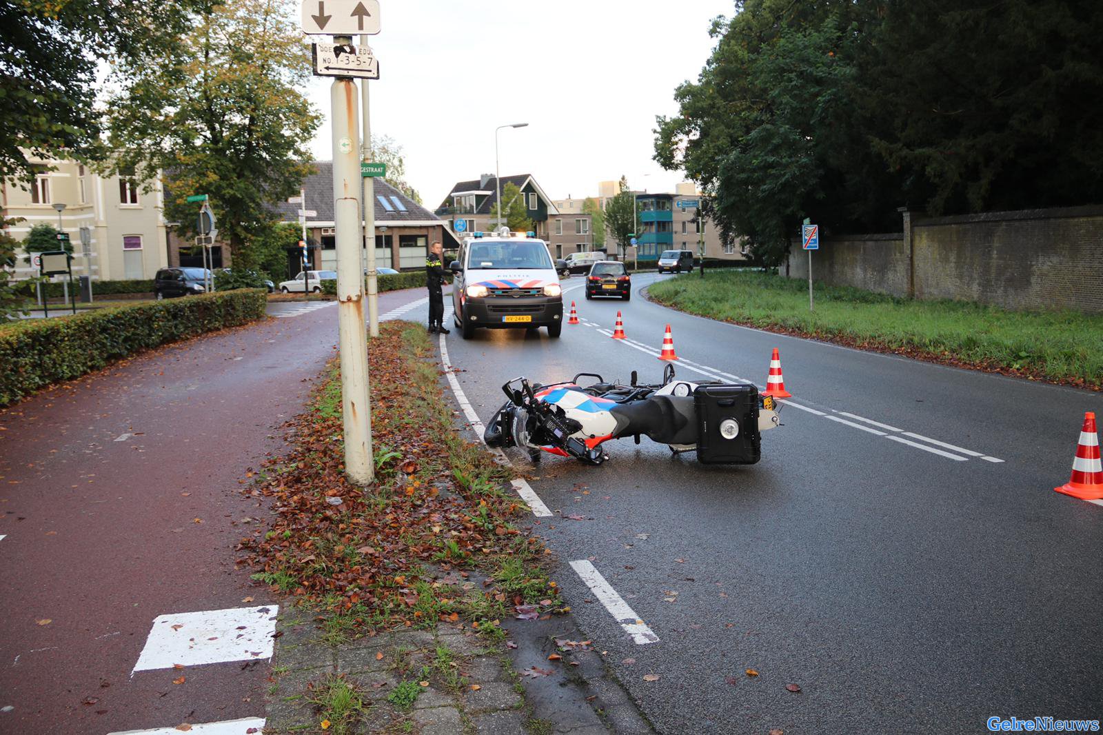 Motoragent raakt gewond bij ongeluk in Dieren