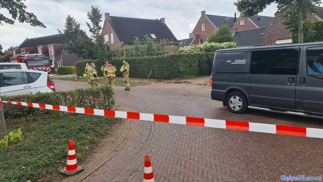Straat in Loo afgesloten vanwege gaslek