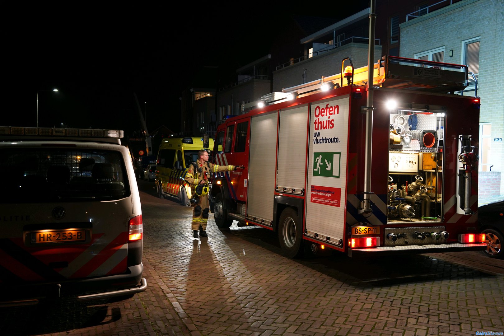 Gewonde bij keukenbrand in Lobith