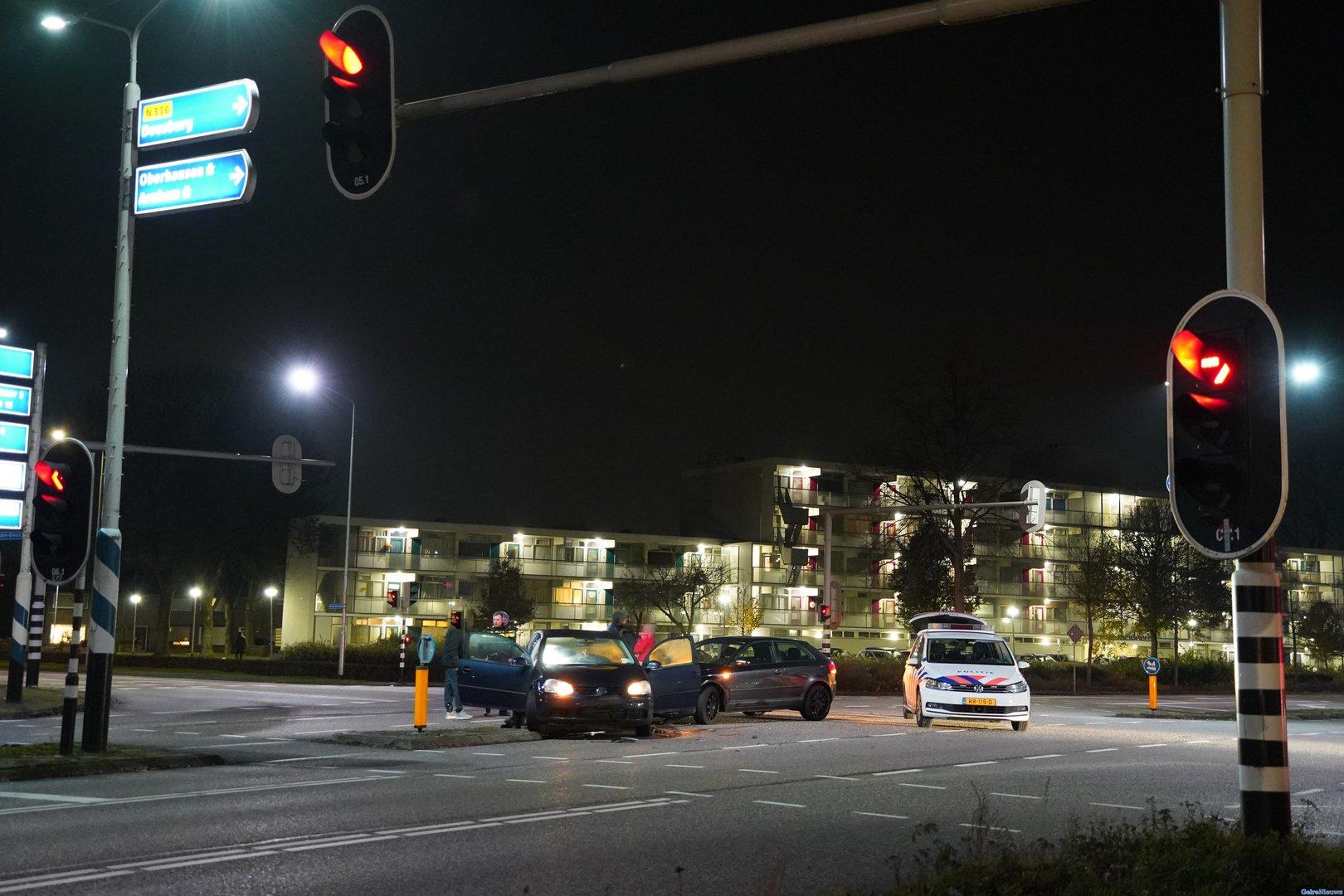 Auto’s total loss na ongeval op kruising in Zevenaar