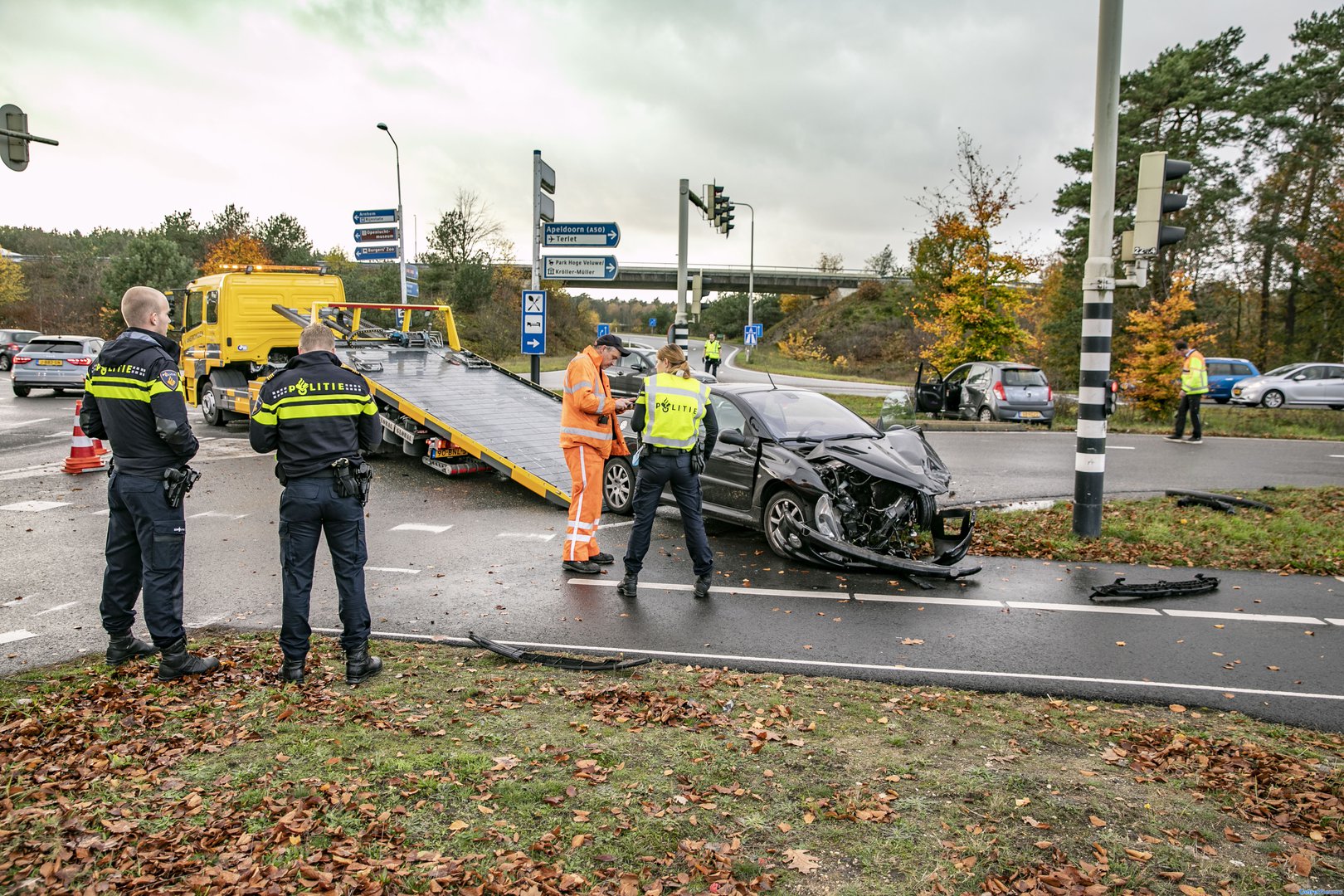 Twee gewonden bij ongeval op kruising in Arnhem