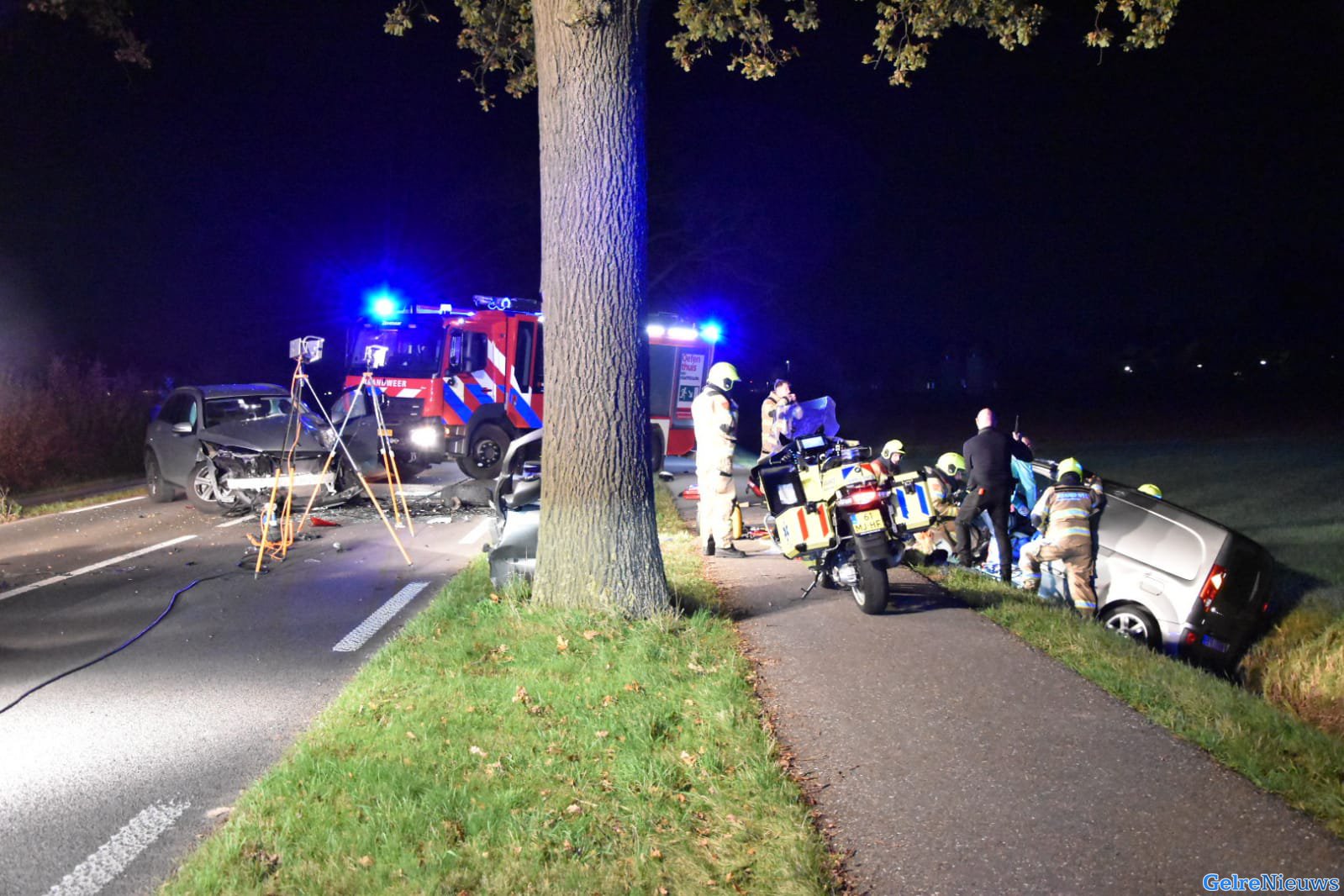 Zwaar ongeval tussen Duiven en Zevenaar: weg dicht