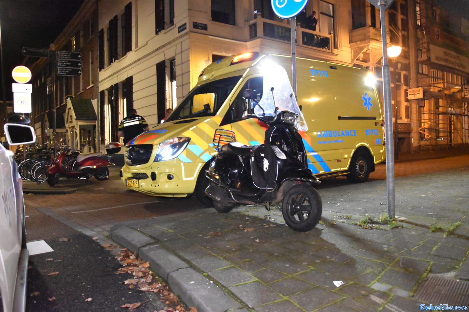 Scooterrijder raakt gewond bij ongeval binnenstad Arnhem