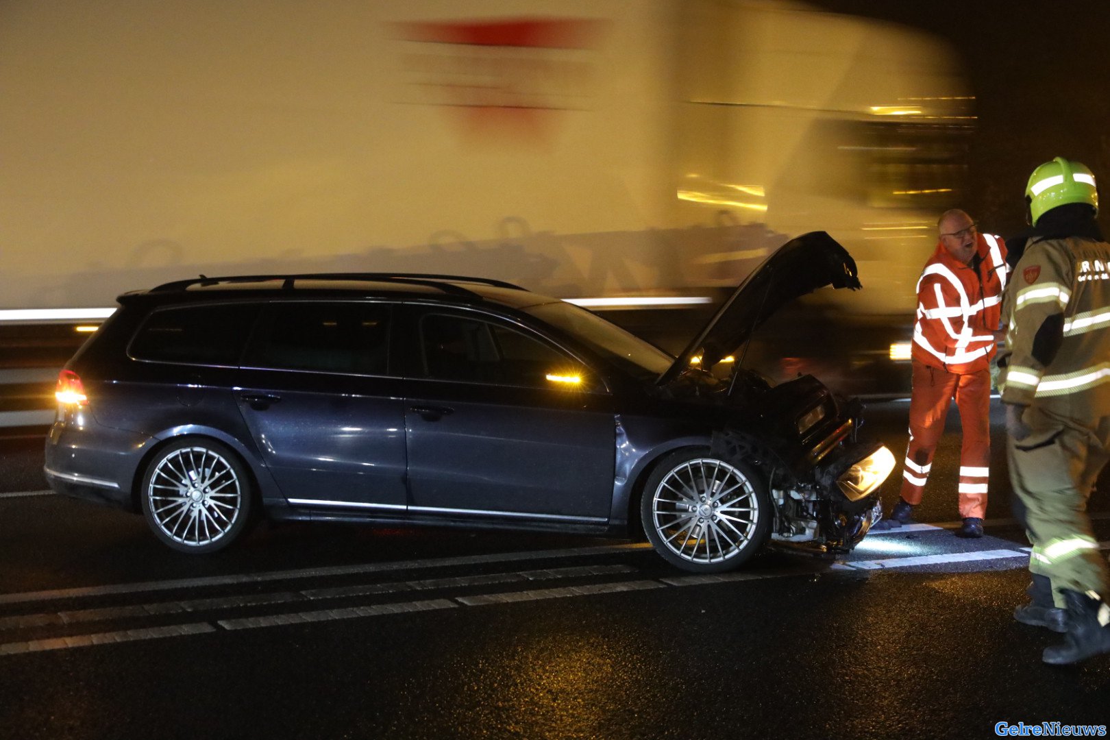 Flinke schade en lichtgewonde bij ongeval op A12