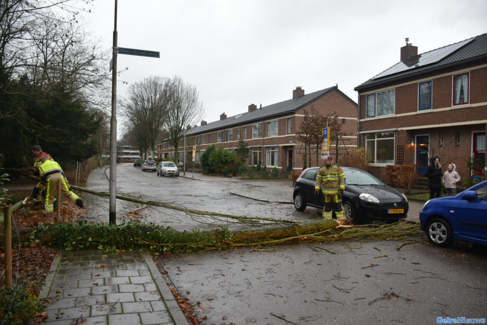 Diverse stormschades in Gelderland door Storm Bella