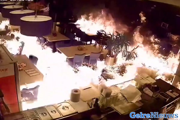 [VIDEO] Eetcafé in brand gestoken in Arnhem