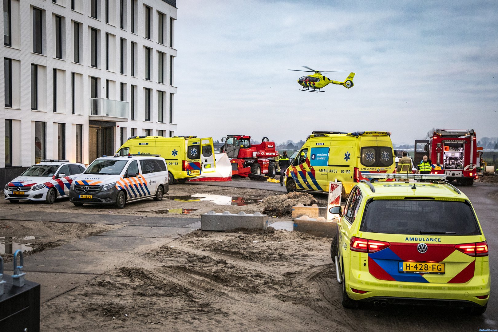 Dode bij ongeval op bouwplaats in Zutphen