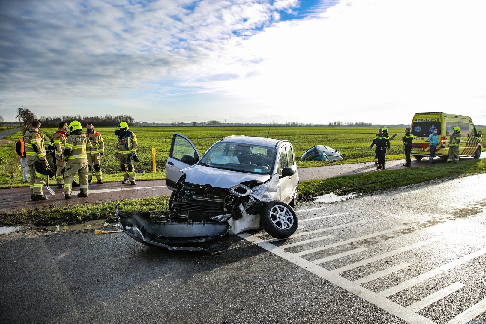 Gewonde bij ongeval op kruising in Duiven