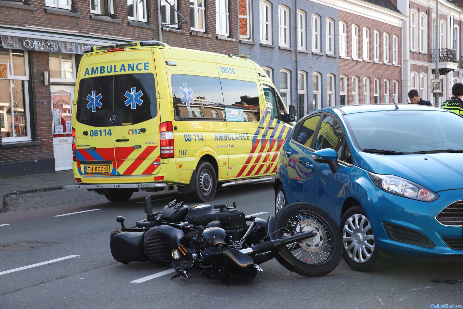 Motorrijder raakt gewond bij ongeval in Tiel