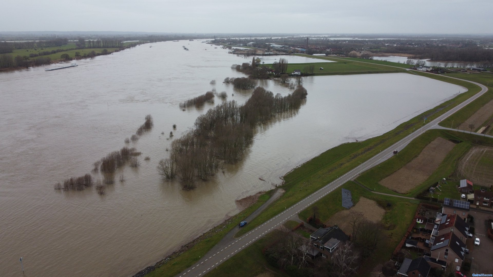 FOTOSERIE: Hoogwater in Gelderland levert mooie beelden op
