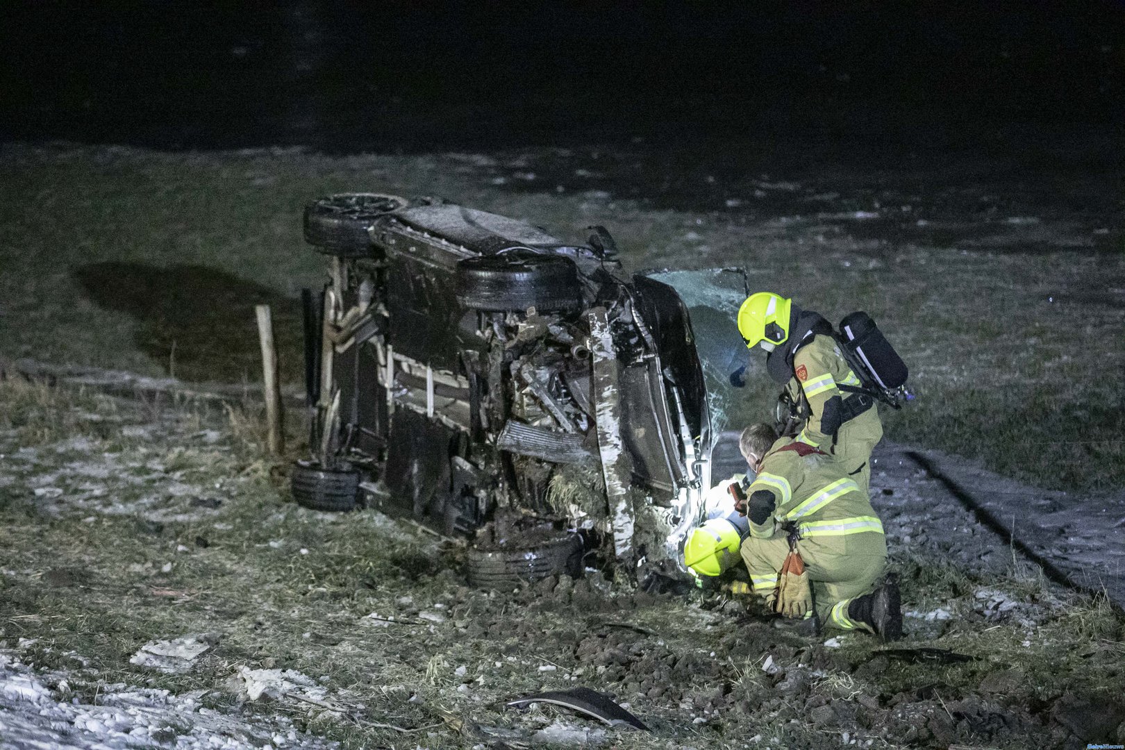 Ernstig ongeval A348, gladheid niet uitgesloten