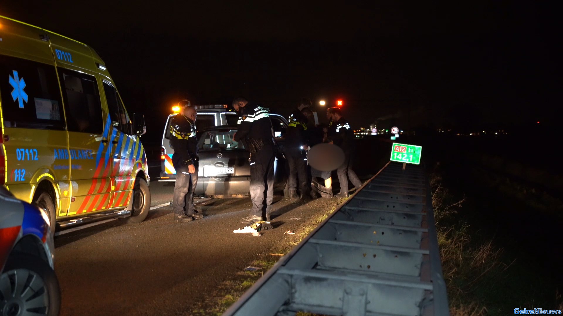 Agent raakt gewond bij arrestatie op A12 bij Zevenaar