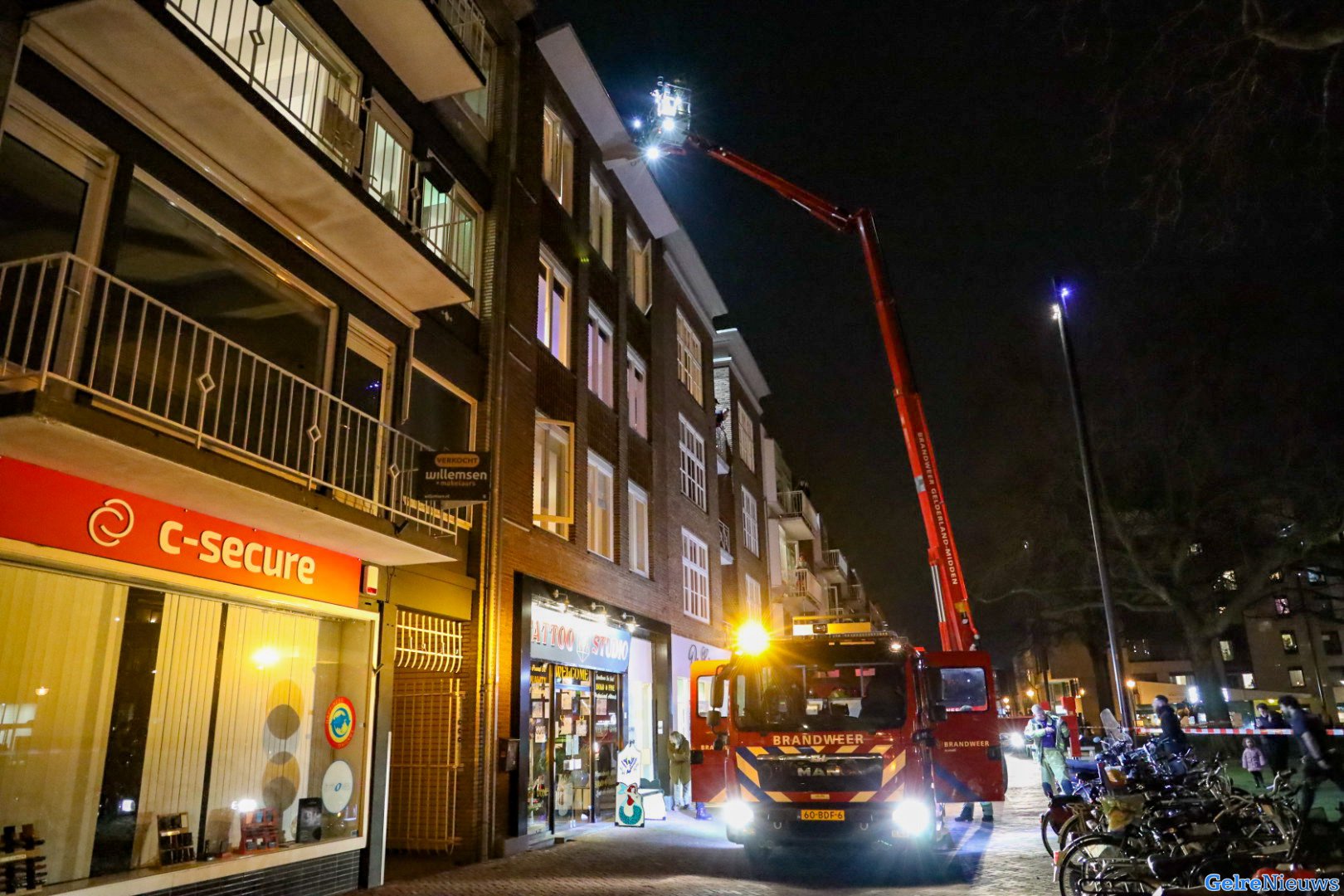 Sigarettenpeuk veroorzaakt brandweer inzet in binnenstad