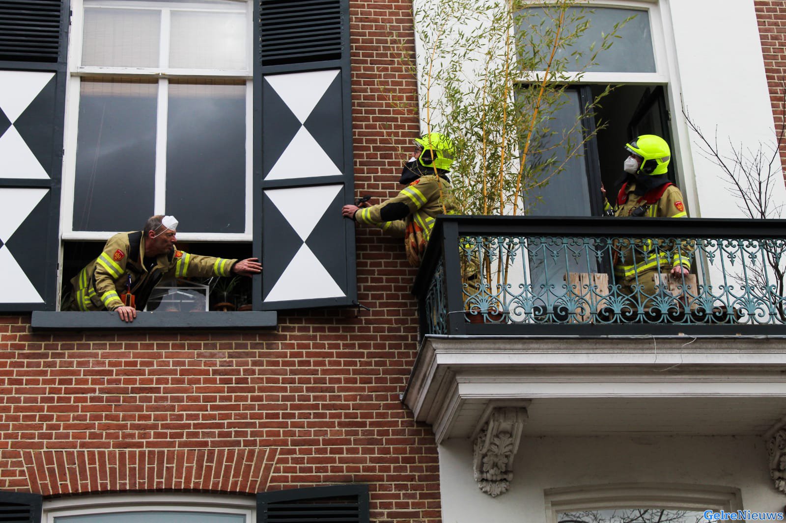 Brandweer in actie vanwege Storm Evert