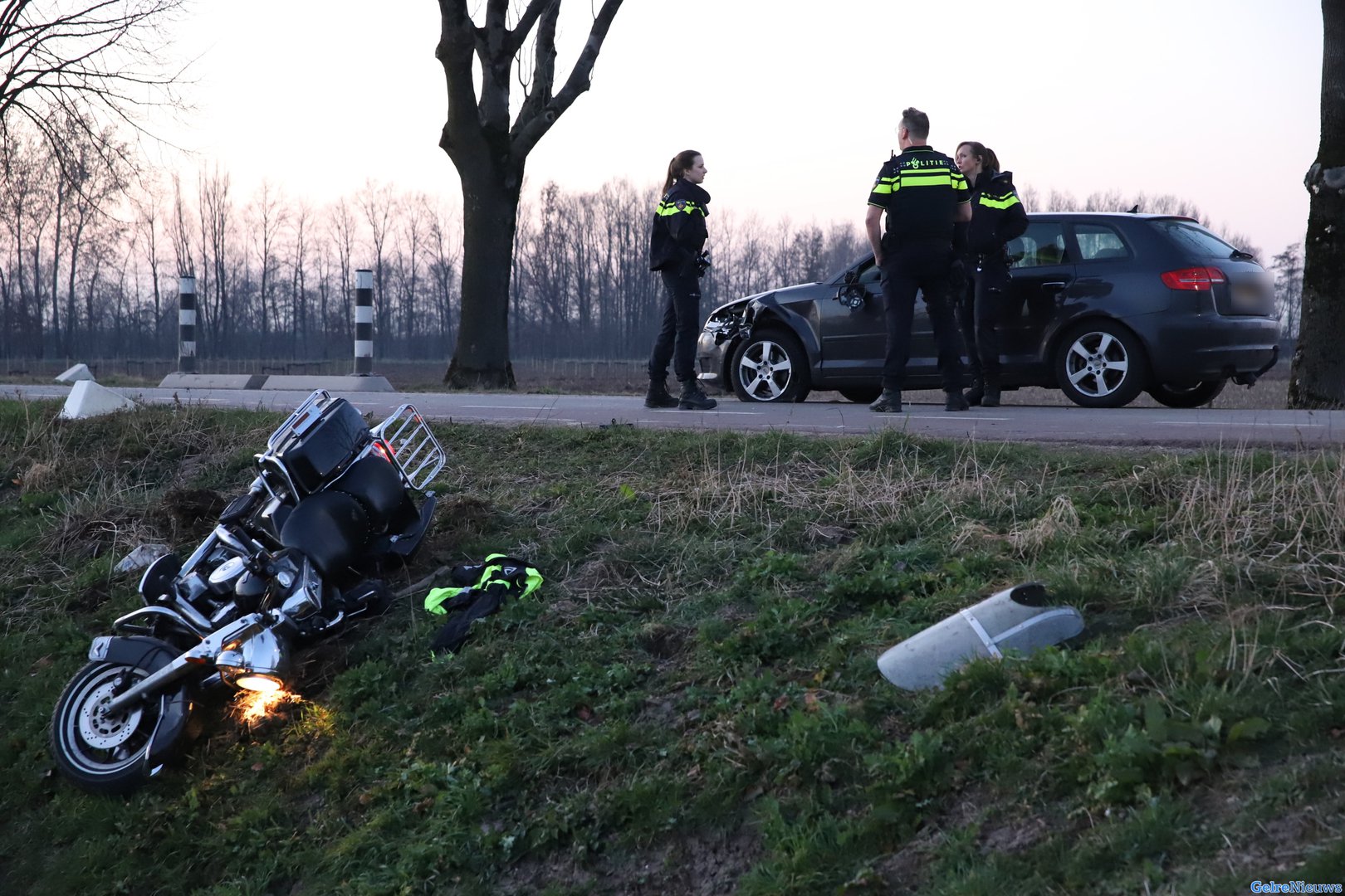 Motorrijder raakt gewond bij ongeval Geldermalsen