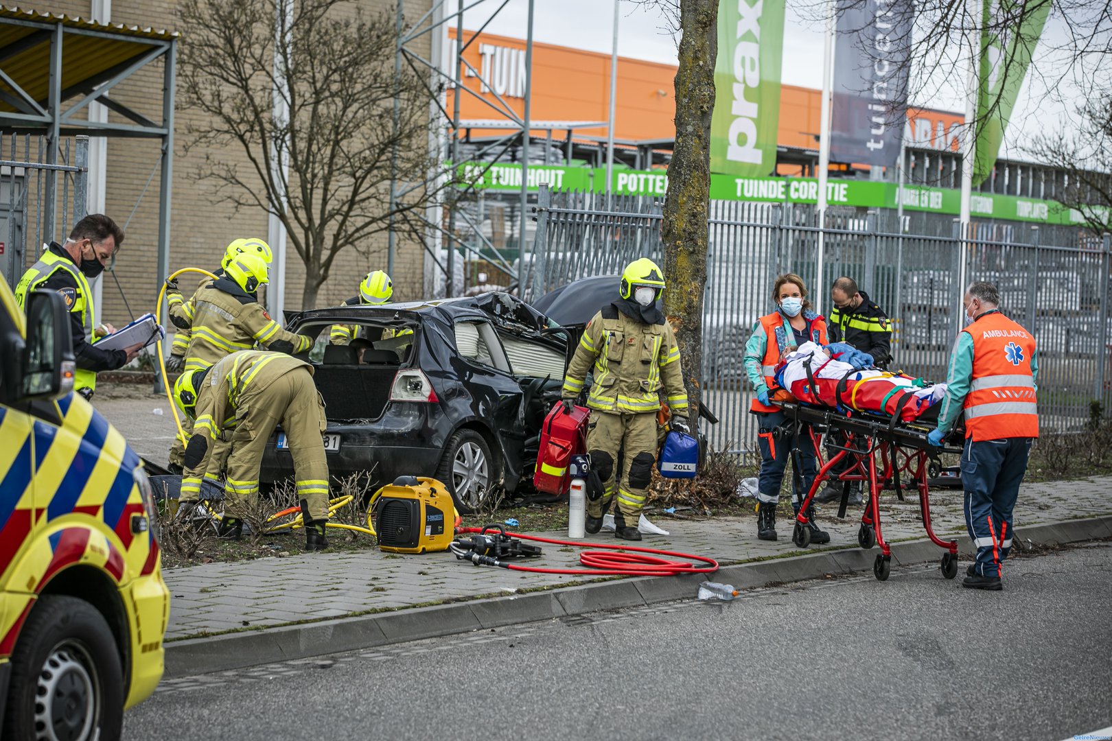 Drie gewonden bij ernstig ongeval in Duiven