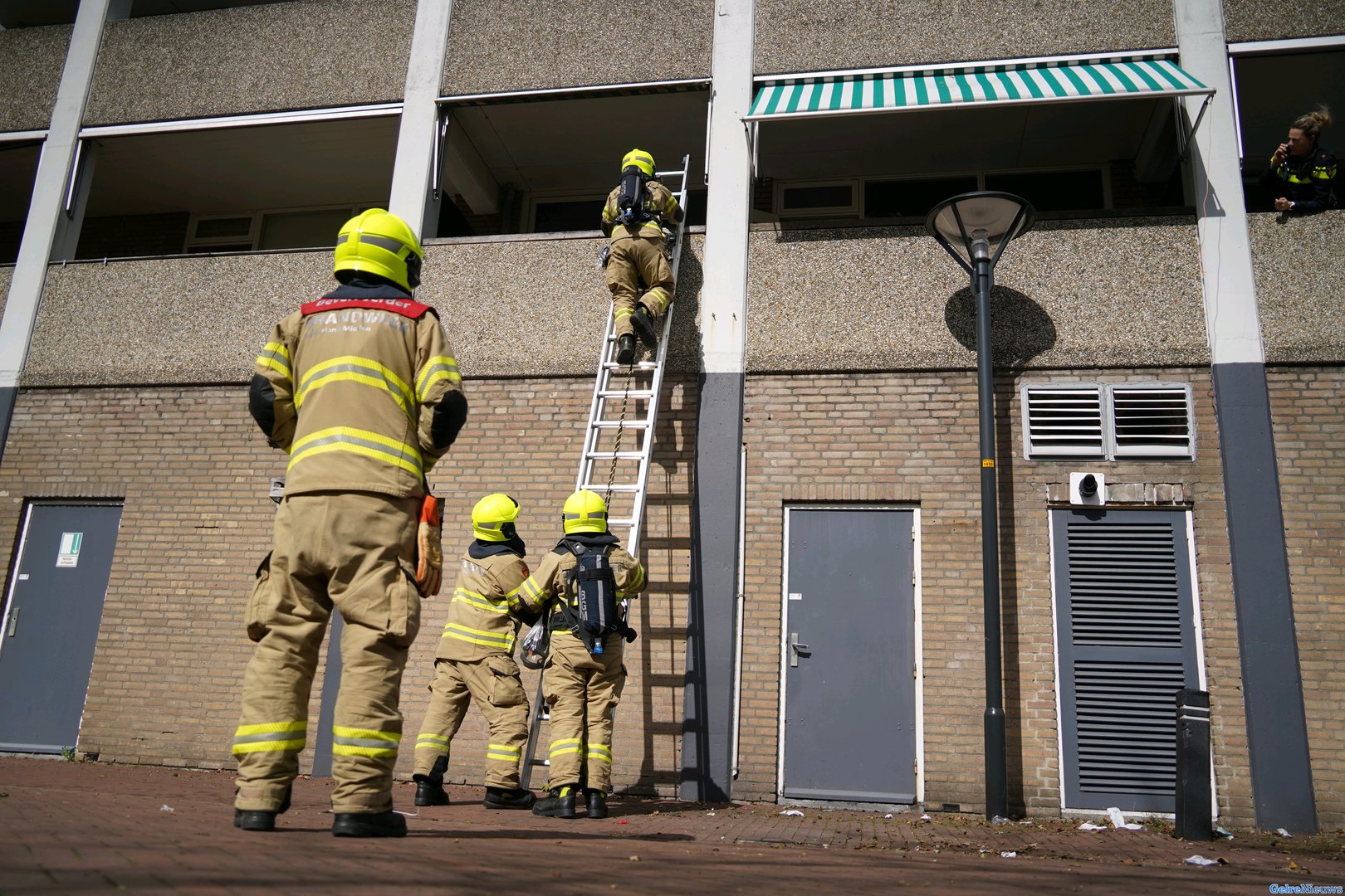 Bewoner gearresteerd na brandstichting in eigen woning
