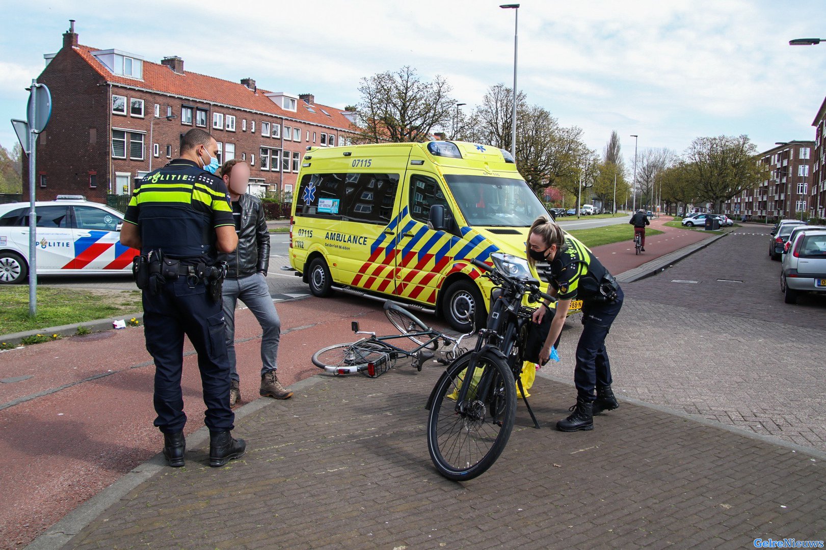 Fietser raakt gewond bij aanrijding in Arnhem