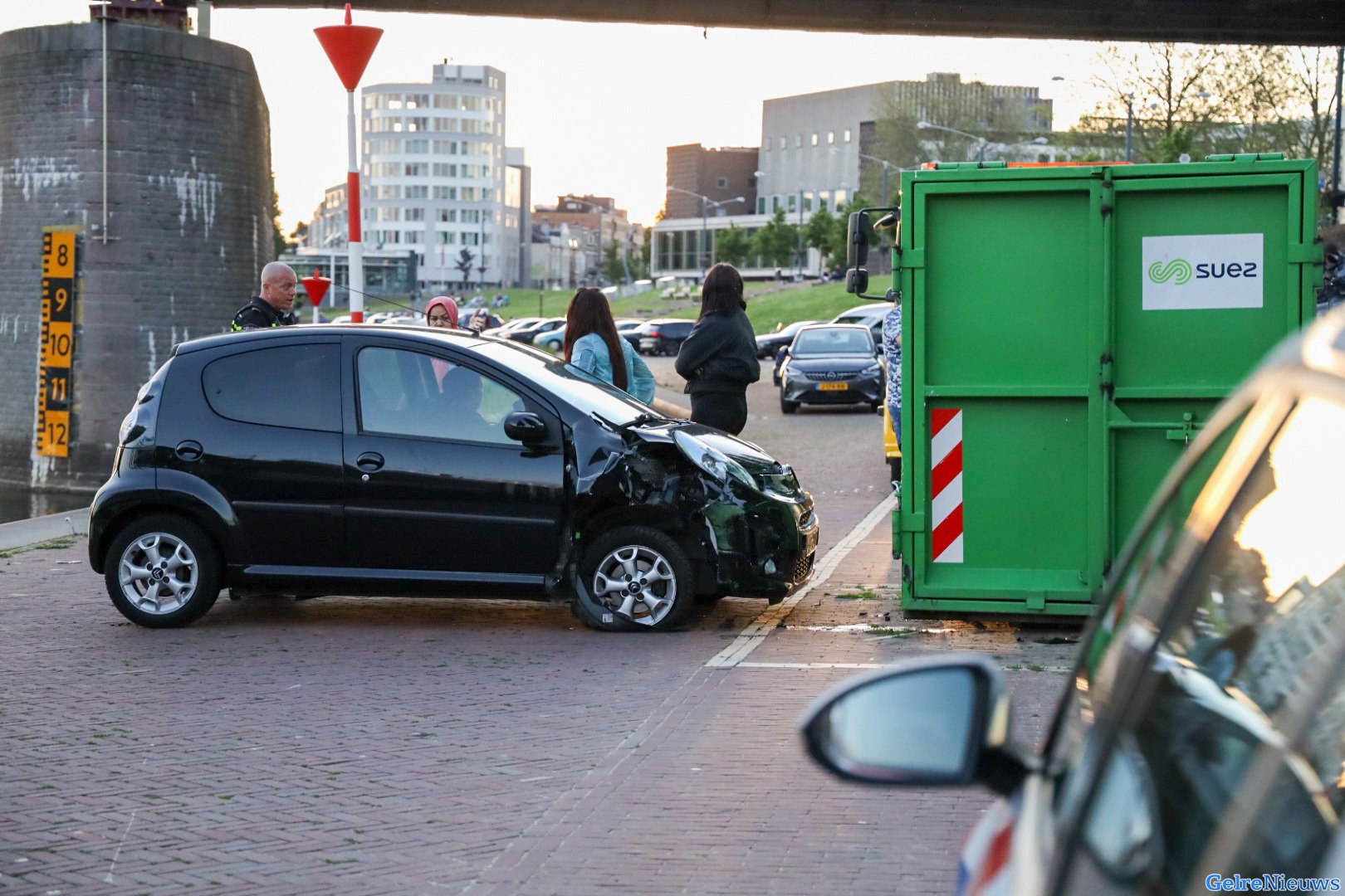 Weer een ongeval op de Rijnkade in Arnhem