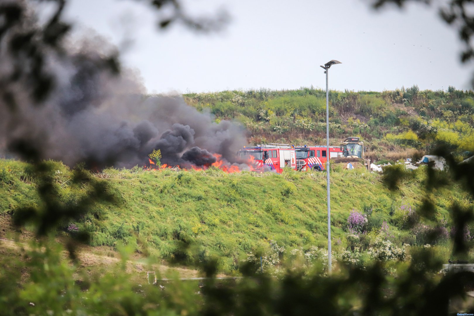 Flink brand bij Attero afvalverwerking in Wilp