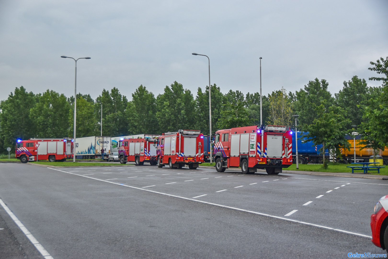 Gelderse brandweer onderweg naar Limburg voor assistentie