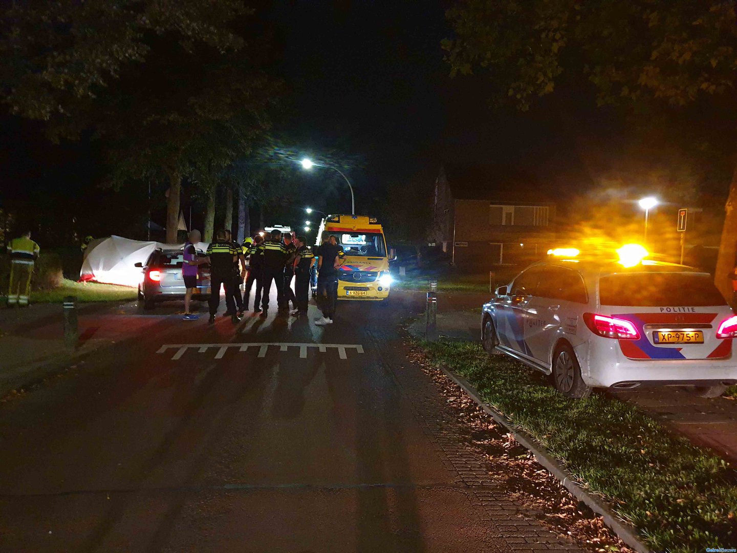 Bestuurder van een auto raakt gewond na eenzijdig ongeval in Wijchen