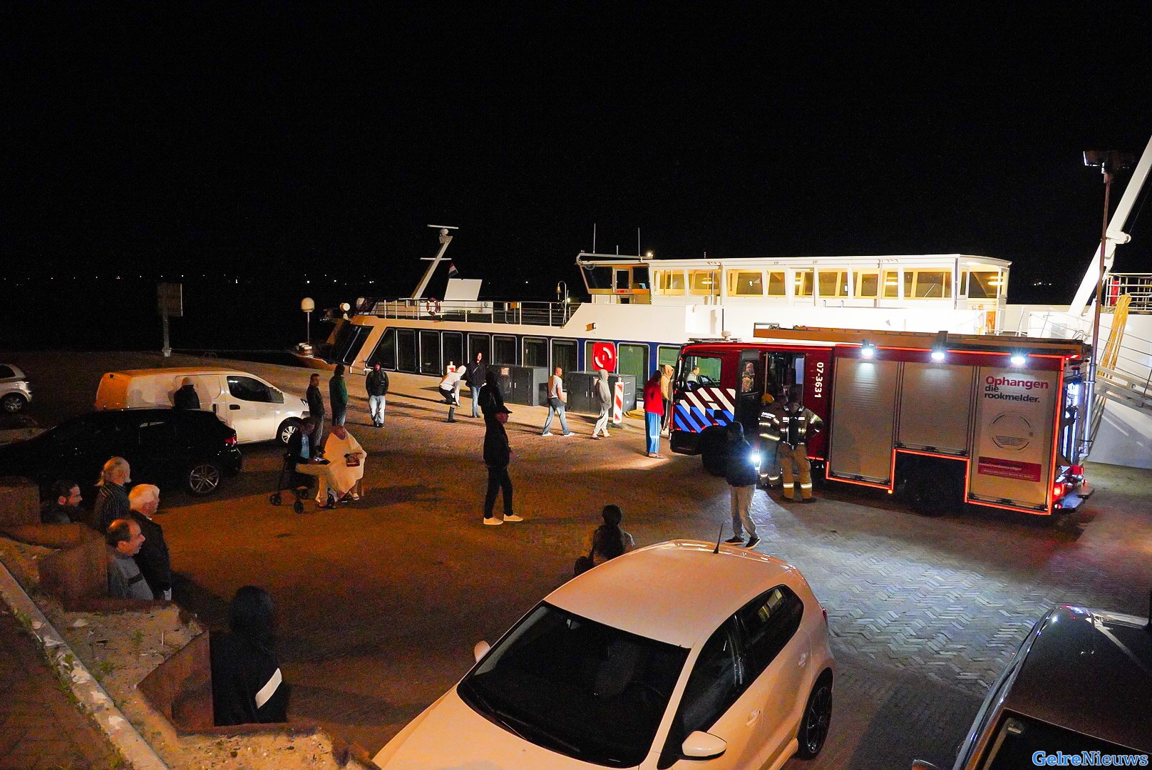 Cruiseschip ontruimd vanwege brand