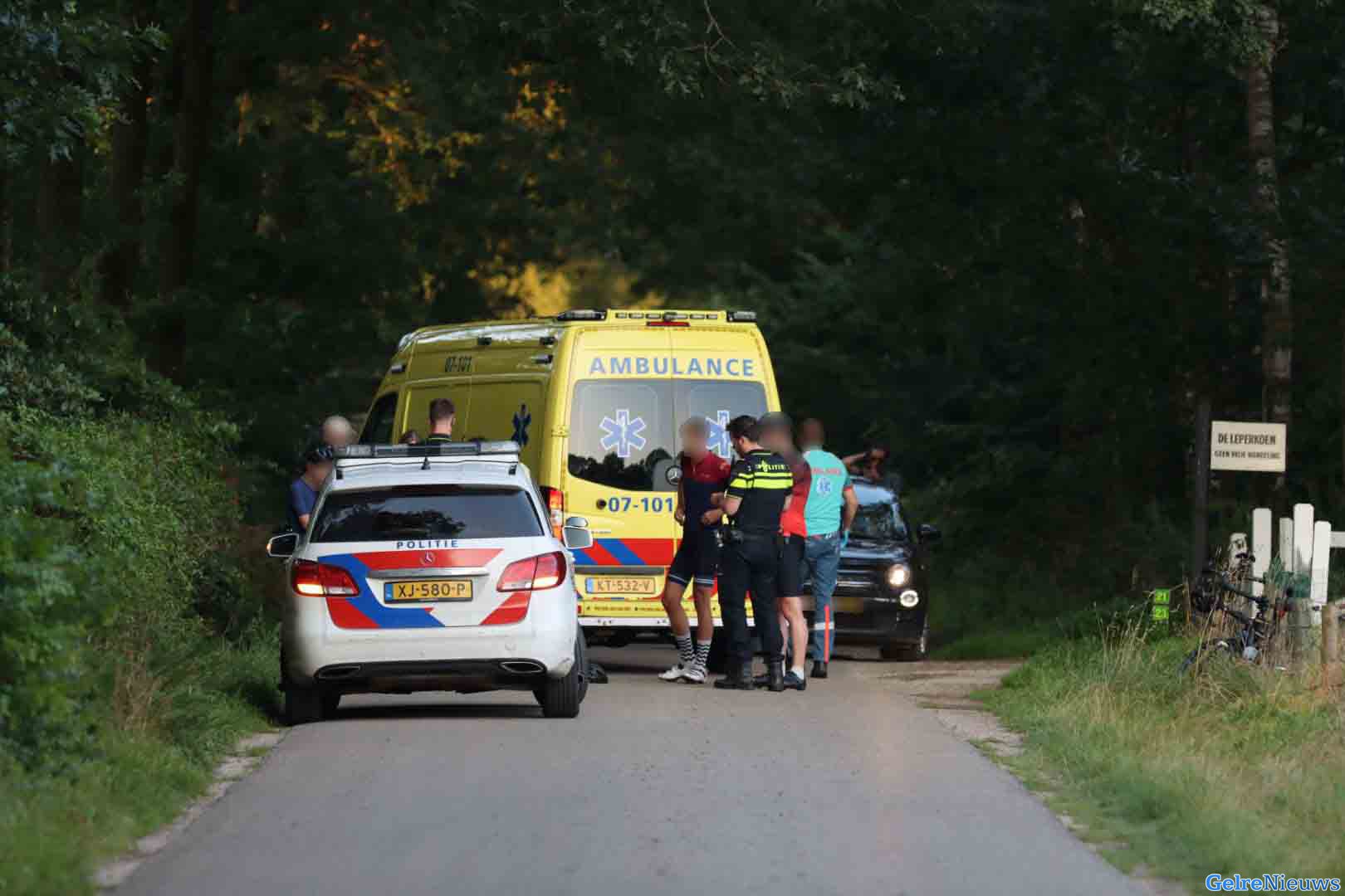 Wielrenner raakt gewond bij eenzijdig ongeval in Lunteren
