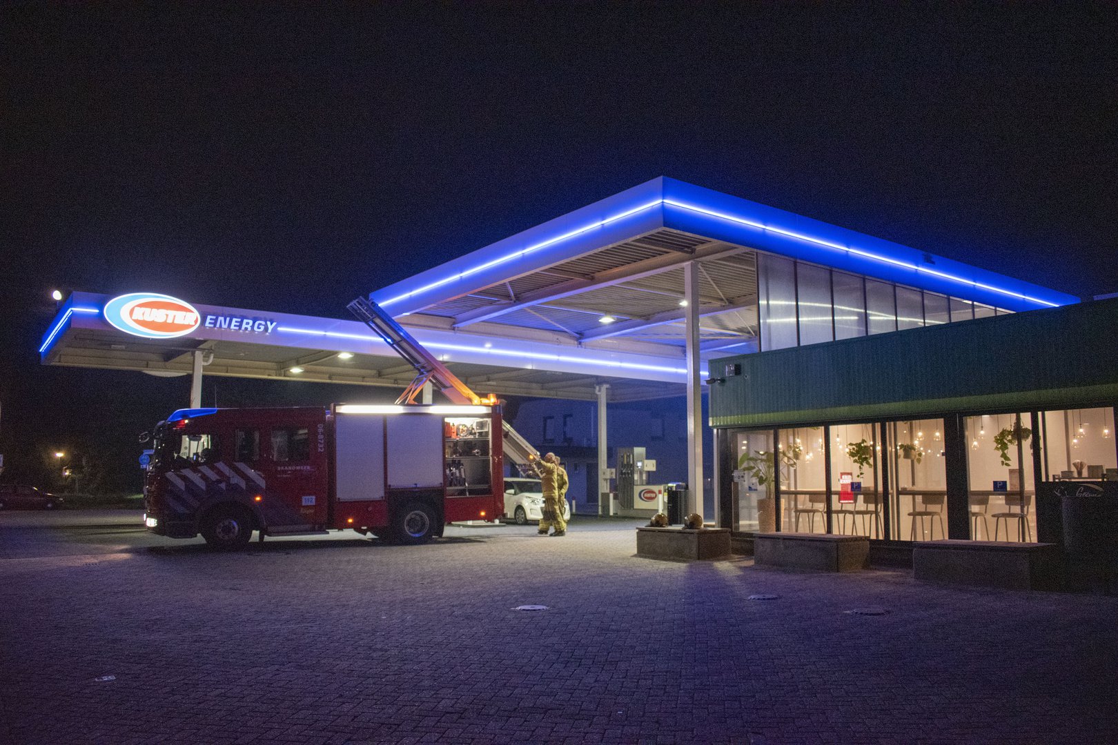 Tankstation vol met “rook” in Didam
