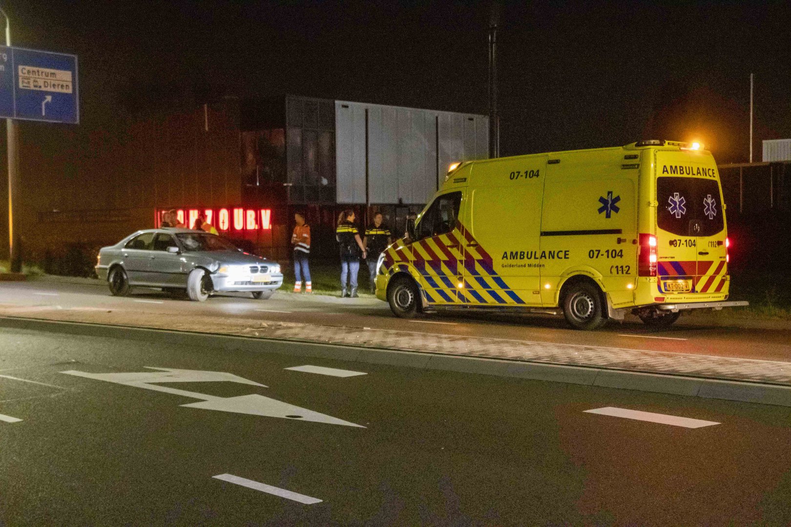 Eenzijdig ongeval Burgemeester de Bruinstraat in Dieren