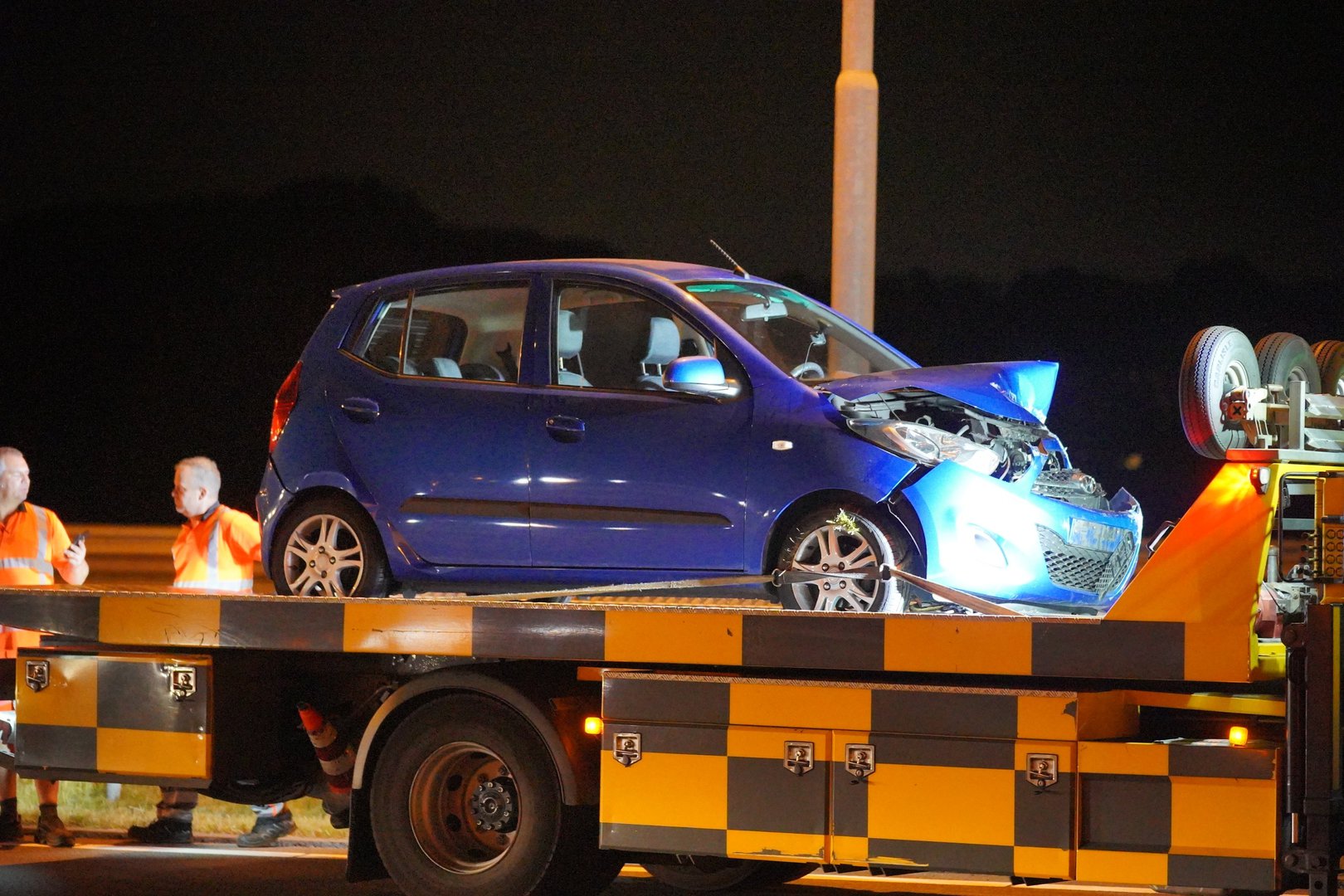 Auto’s met elkaar in botsing op de A50 bij Andelst