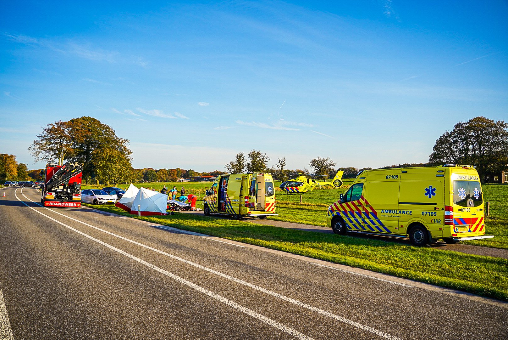 Motorrijder ernstig gewond bij ongeval Schelmseweg Arnhem
