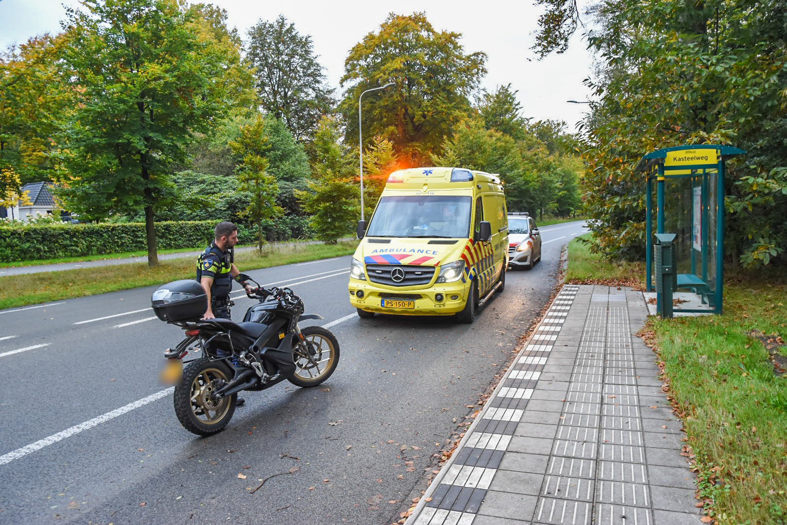 Motorrijder raakt gewond bij val in Doorwerth