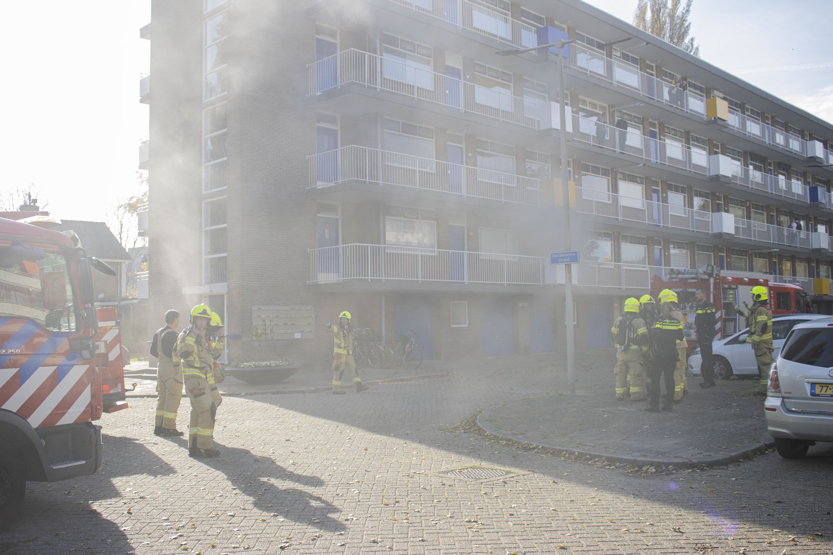 Brand in appartementencomplex in Arnhem