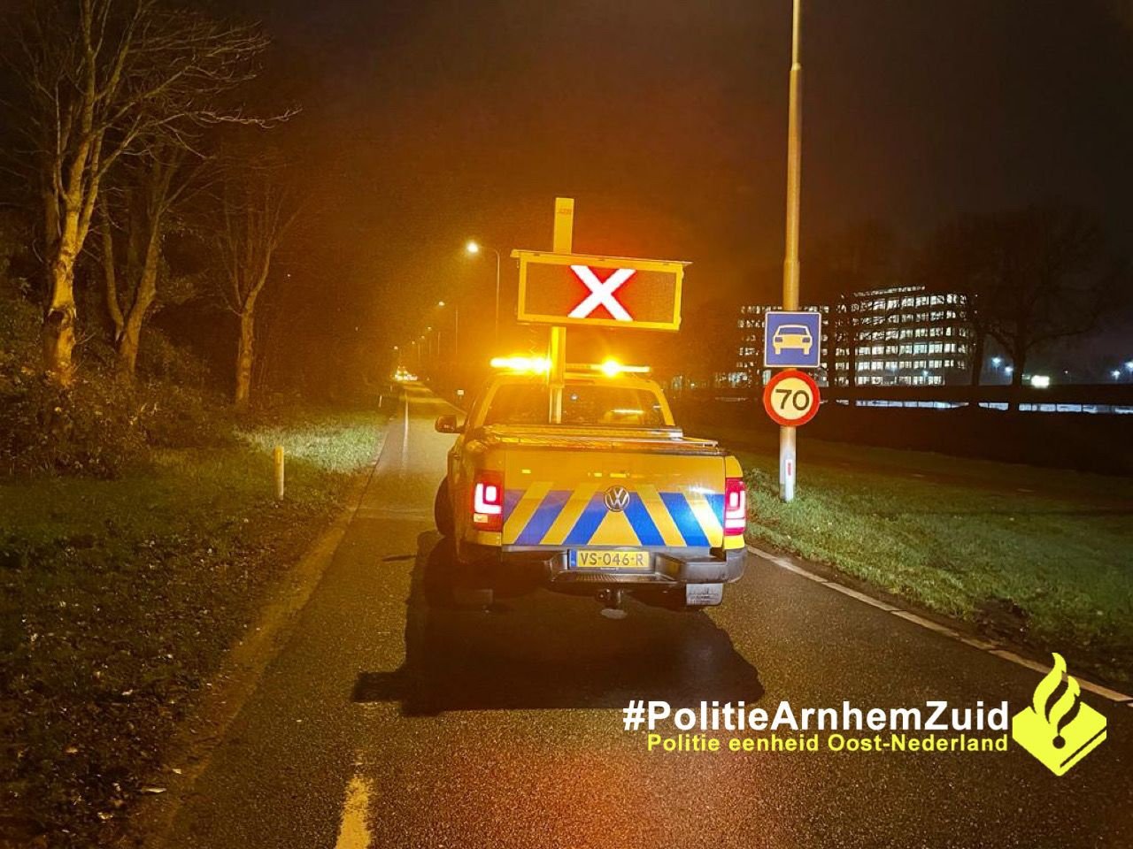 Asociale automobilist negeert rode kruis op Pleijroute Arnhem