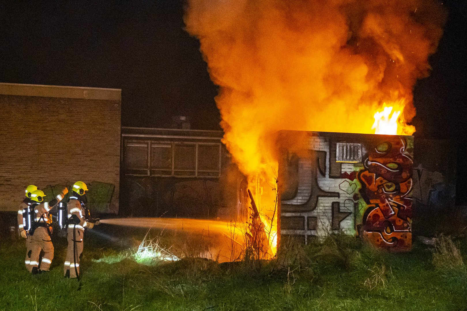 Politie zoekt getuigen na brand bij voormalig Rhederhof ‘Meld je bij ons’