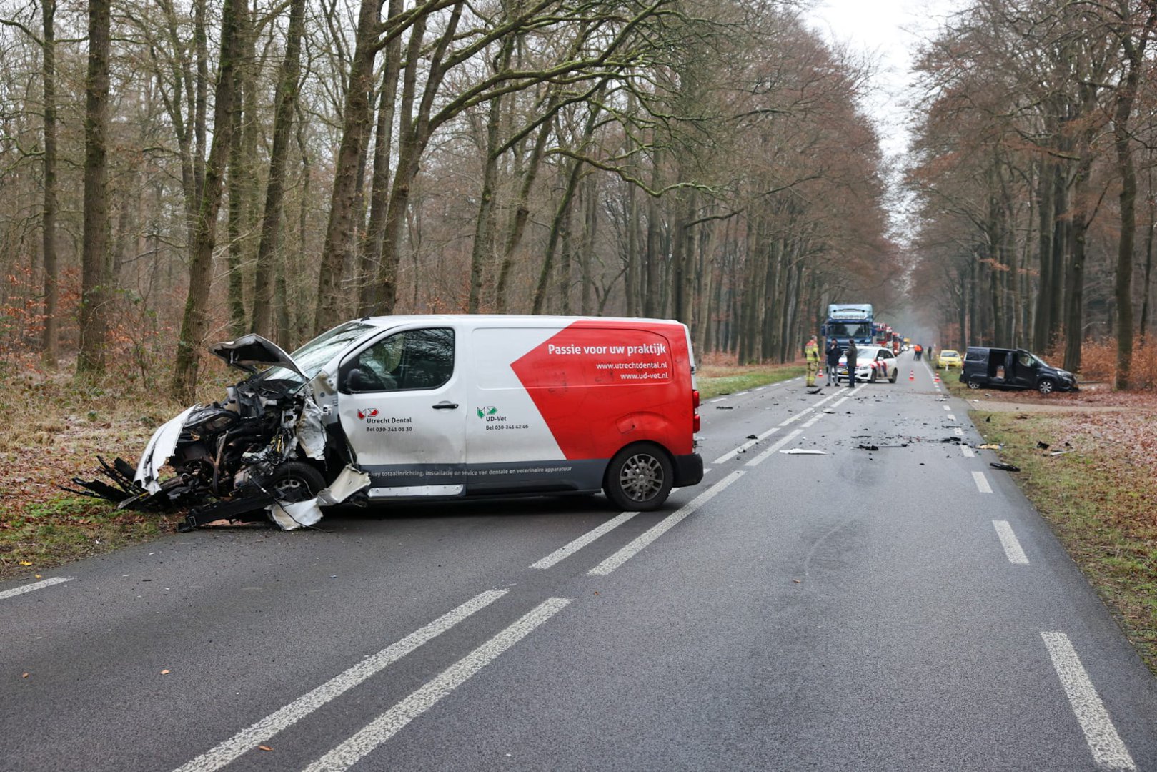Flinke aanrijding op N224, mogelijk door flitser