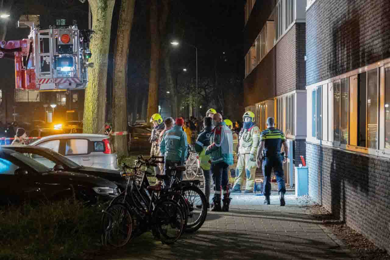 Vuurwerk veroorzaakt brand in studentencomplex Wageningen