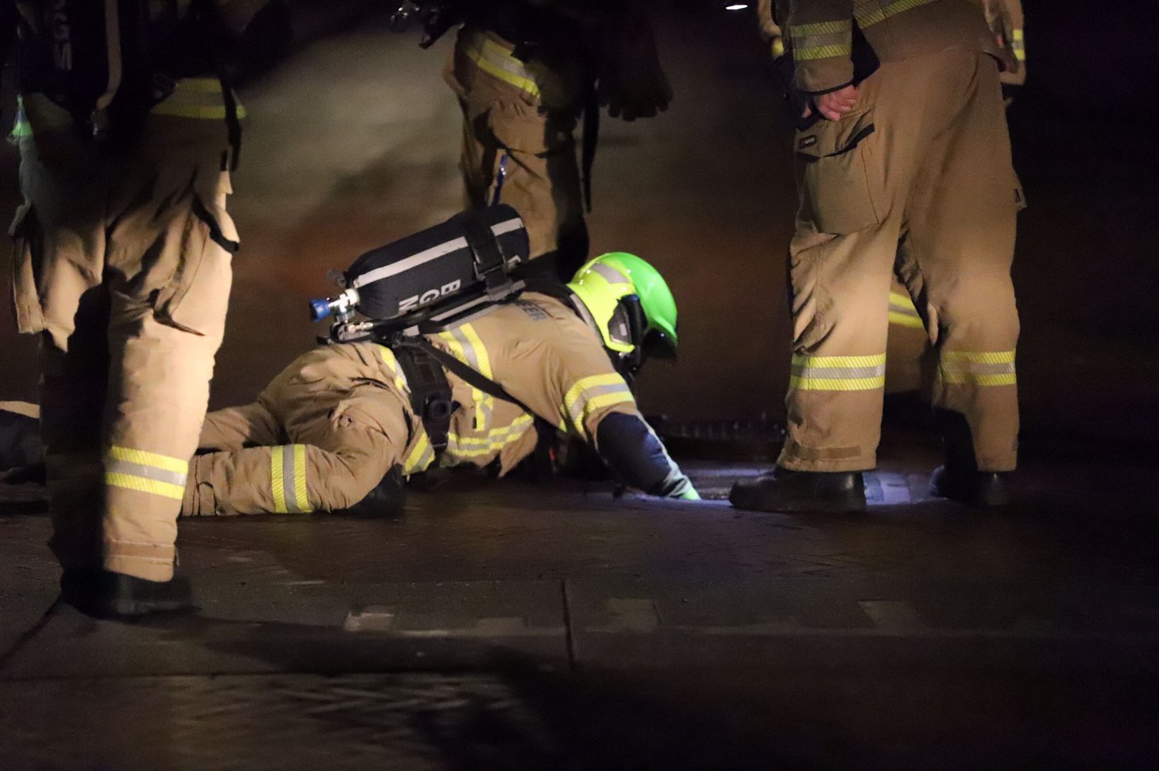 Brandweer hele nacht bezig geweest met vreemde lucht uit riool
