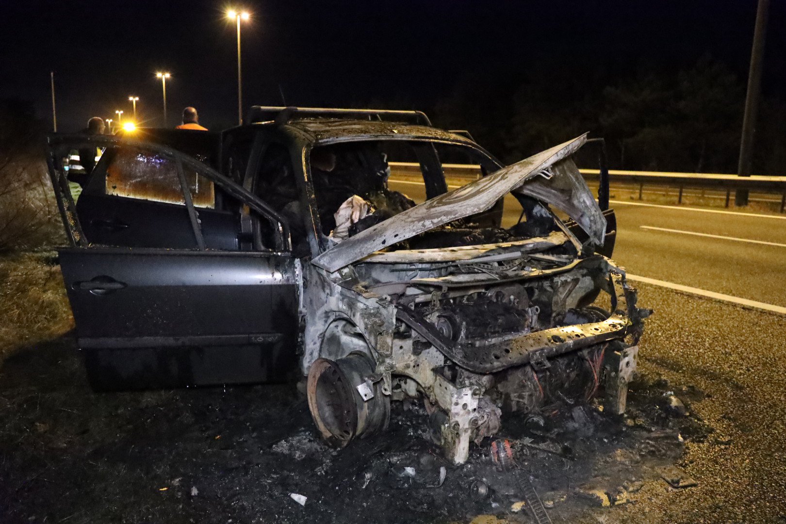 Autobrand op A50 bij Arnhem veroorzaakt flinke file