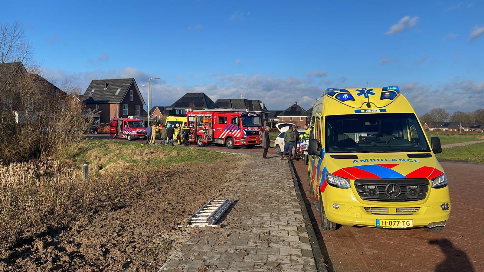Vrouw raakt te water in Brummen
