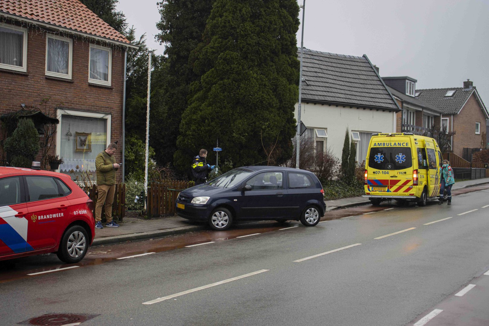 Aanrijding op de Larensteinselaan in Velp