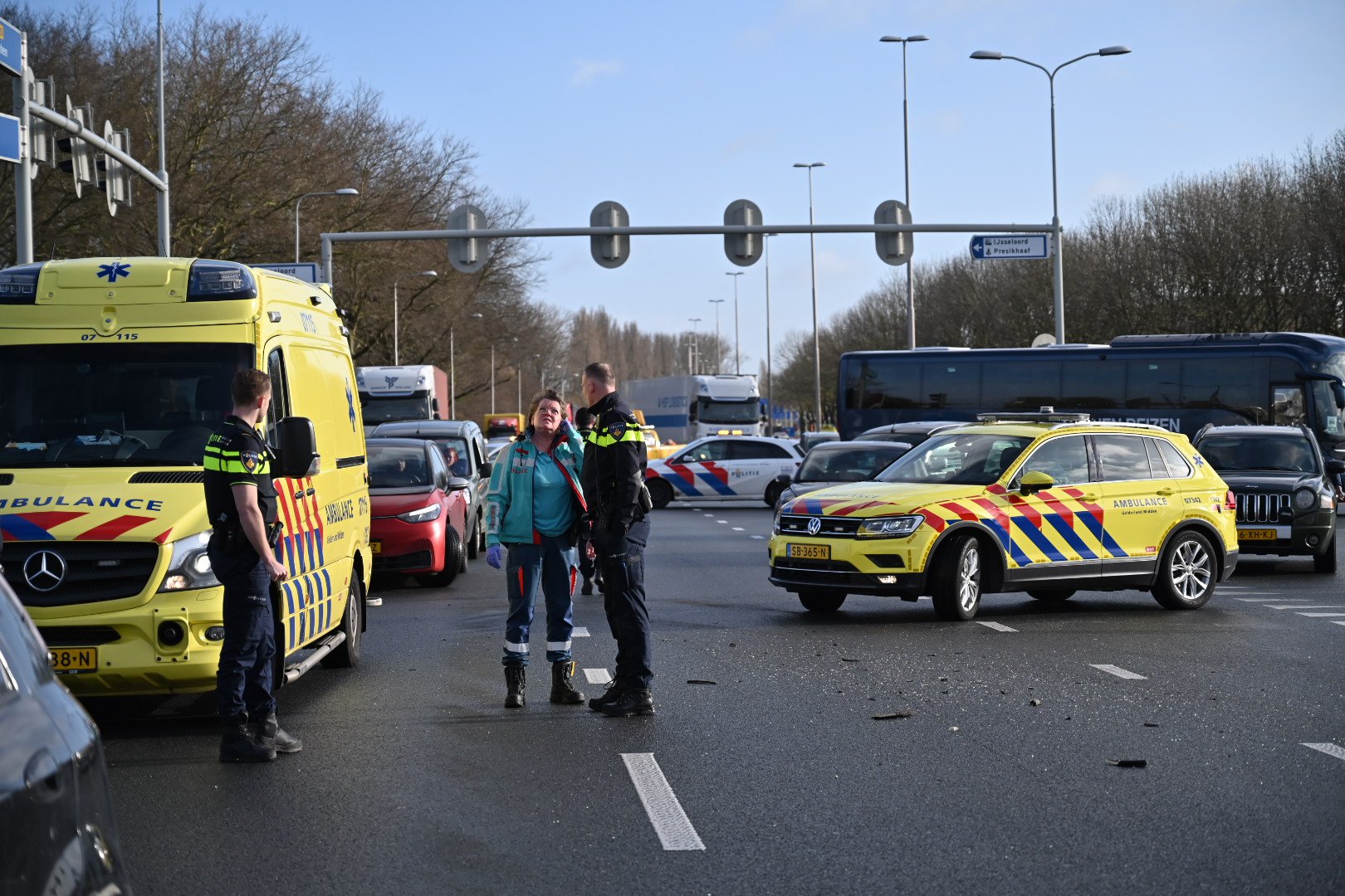 Pleijroute (N325) enige tijd dicht door ongeval